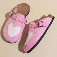 Zapatillas de soporte en forma de corazón para mujer, tallas 35-43, suela de crin, antideslizante Boston hombre y mujer mula corcho - details 3