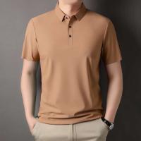 Nueva camiseta personalizada de verano de alta gama para hombre, Polo de marca de moda de negocios de manga corta de color sólido, cómodo y transpirable - details 31