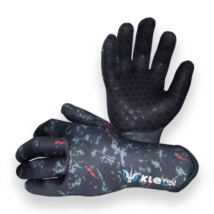 Guantes de buceo de neopreno de 3MM, manopla antideslizante resistente a las puñaladas, resistente al desgaste, para buceo, surf, kayak, pesca submarina - 1