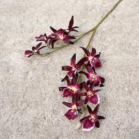 Rama de Dendrobium Artificial, 2 tenedores, orquídeas de simulación de tacto Real realistas, flores falsas exquisitas hechas a mano - details 7