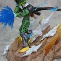 Figura de Son Goku, Kamehameha, Kakarotto Cell, Super Saiyan, modelo de decoración, estatua, muñeca, reg - details 10