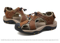 Zapatos de cuero de alta calidad para hombre, sandalias de talla grande, a la moda, novedad de verano, 40-48 - details 6