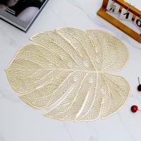 Mantel individual con forma de hoja hueca, vajilla antimanchas resistente al calor, mantel antideslizante a prueba de aceite para boda, 3 uds. - details 20