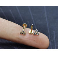 Piercing de titanio para la oreja, g23, labret tragus, anillos para labios, hilo interno, hélice, pendientes, aros para cartílago daith, 2 uds. - details 14