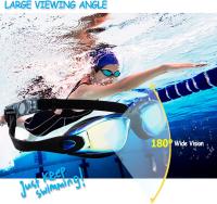 Gafas de Natación con Protección UV,Lentes de Silicona HD Ajustables,Gafas de Buceo para Mujer, Hombre, Adultos y Niños 13 + - details 5