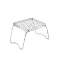 Parrilla de Camping Plegable de Acero Inoxidable Combinación Portátil de Fuego de Bonfire y Estufa de Madera para Exteriores - details 21