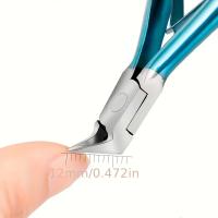 1 cortadora de uñas de los pies, cuchilla recta para uñas encarnadas y gruesas, cortaúñas encarnadas de acero inoxidable y punta puntiaguda, W - details 1