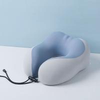 Almohadas de viaje en forma de U de rebote lento, bolsas de almacenamiento, cojín de soporte para el cuello de espuma, refrigeración, protección del cuello de 360 grados, almohada para dormir - details 4