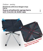 Silla plegable camping Portátil inoxidable Pesca al aire libre acero camping - details 13