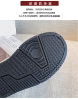 Zapatos blancos de plataforma de cuero, nuevas zapatillas versátiles en blanco y negro, zapatos de tablero de panda que aumentan la altura - details 19