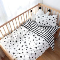 Juego de Ropa de Cuna para Bebé de Algodón Kit de Dormitorio de Niño y Niña con Funda de Edredón, Sábana, Funda de Almohada Decoración de Habitación de Niños - details 2