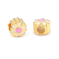 Pulseras de Brass Dorado Mate 4PCS Grande Agujero Abalorios para Hacer Joyas DIY - details 178