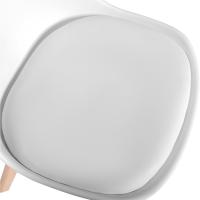 4 Sillas Comedor Nórdicas, Sillas de Cocina Nórdicas con Patas de Madera Maciza de Haya y Asiento Acolchado y Tapizado - details 8