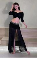 Tops, faldas, ropa para adultos, conjuntos de danza del vientre oriental, ropa de práctica para actuaciones en escenario, disfraces para el aula - details 9