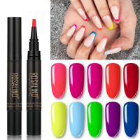 ROSALIND-Bolígrafo de esmalte de uñas de Gel, serie de colores sólidos de 68 colores, 5ml, estilo de moda, pluma de esmalte de uñas de Gel de larga duración, lámpara UV para arte de uñas - details 5