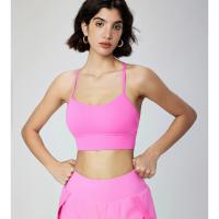 Sujetador deportivo con espalda de carreras para mujer, Top de chándal de gimnasio de Yoga grueso de alto impacto - details 3