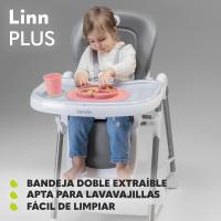 Trona para bebés, plegable, tronas de bebe, silla alta ajustable, altura ajustable de 6 a 36 meses, cinturones de seguridad de 5 puntos, de hasta 15 kg (BEIGE) - details 6
