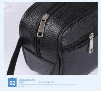 Cartera retro de cuero PU para hombre, cartera de moda de negocios para mujer con tarjetero, bolsos para teléfono móvil y viaje - details 9