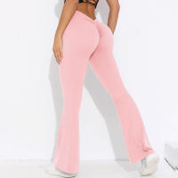 Leggings de Yoga Acampanados de Cintura Alta Pantalones Secado Rápido para Ciclismo y Aeróbicos - details 15