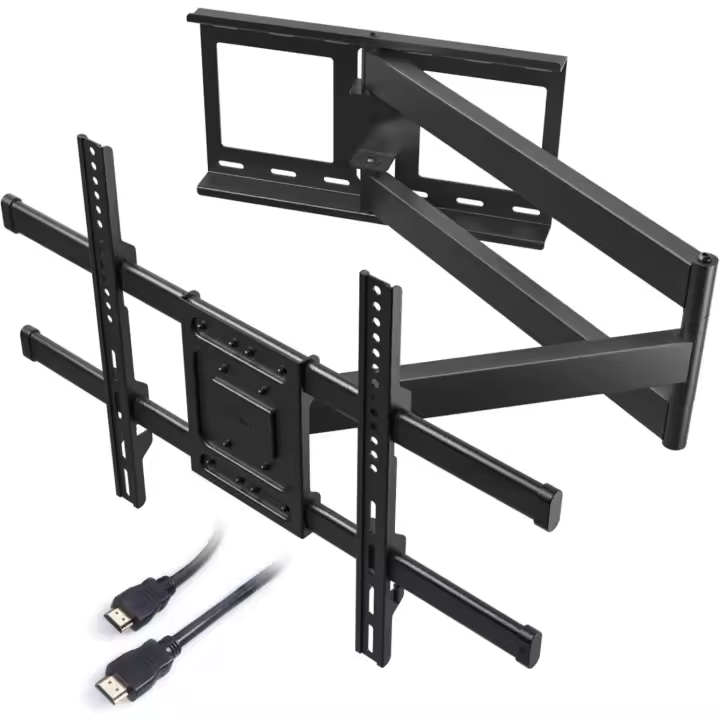 Soporte TV Pared con Brazo Articulado Extralargo de 1040mm para Pantallas de 32-75" de Planos/Curvos LCD/LED/OLED, hasta 60 kg, Soporte Pared TV con Giratorio e Inclinable, VESA Máx 600x400 mm - 1