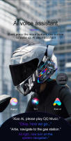 VAORLO-auriculares inalámbricos Y20 para casco de motocicleta, cascos con Bluetooth 5,3, manos libres, reducción de ruido, resistentes al agua, con luz RGB - details 6