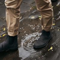 Zapatos de pareja formales de cuero Oxford sin cordones, botas clásicas para hombre, botas vintage casuales negras - details 6
