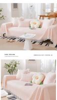 Manta suave de Color sólido para sofá, cubierta multiusos, toalla de sofá, decoración del hogar, alfombra de Picnic para acampar al aire libre - details 8