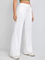 Pantalones de Manga Ancha de Alta Cintura para Mujer Primavera Otoño Pantalones Sueltos de Calidad con Cordón - details 18