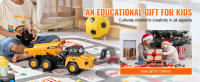 SucceBuy RC Camión Volquete de Juguete, Escala 1:16 de 11 Canales, Vehículo de Construcción de Control Remoto con Cabina de Metal y Luz, 2 Baterías Recargables para Niños a partir de 8 años, Niños y Niñas - details 5
