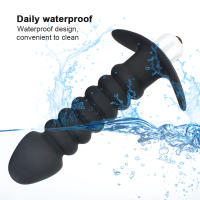 Vibrador Anal de silicona para hombres y mujeres, juguete sexual de bala impermeable, con cuentas, una velocidad, juego de próstata - details 0