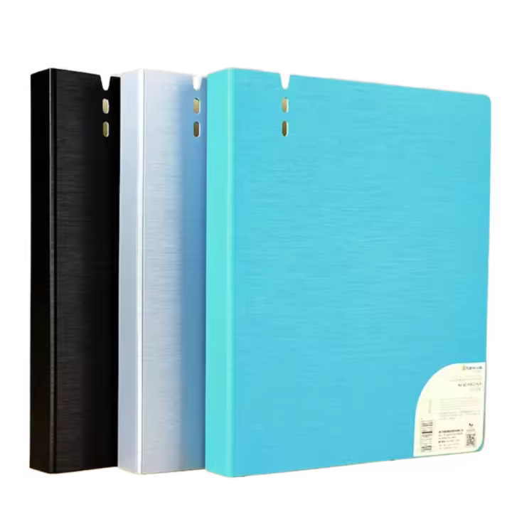 Nuevas carpetas de archivos PP A4, carpeta impermeable en forma de D, libro de exhibición de documentos de 4 agujeros, papelería - 1