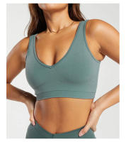 Sujetador deportivo sin costuras para mujer, ropa interior de licra, elástica, transpirable, mejora el pecho, para el día a día, novedad - details 8
