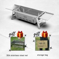 Parrilla Plegable Portátil de Acero Inoxidable Montaje Desmontable para Acampar y Picnic al Aire Libre Utensilios de Barbacoa para el Hogar - details 1