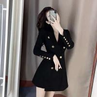 Vestidos De Mujer otoño nuevo Vestido De traje De negocios negro para Mujer Vestido De Mujer - details 13