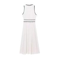BUNO Vestido de moda para mujer con lunares y cinturón estilo camisa MIDI temperamento verano novedad - details 2