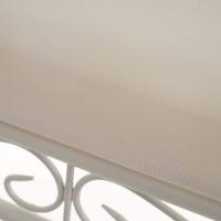 Banqueta pie de Cama de Metal Blanca de 64x68x30 cm - details 7