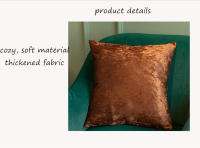 Funda de Cojín de Franela Gruesa Colores Puros, Cálido y Acogedor Ideal para Sofá, Mueble de Sillón - details 6