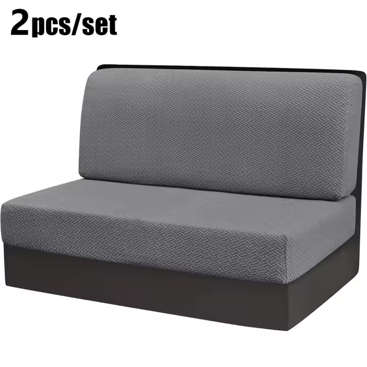 Fundas de Sofá Jacquard Elásticas Ajuste Antideslizante para Autocaravanas Fácil de Limpiar - 1