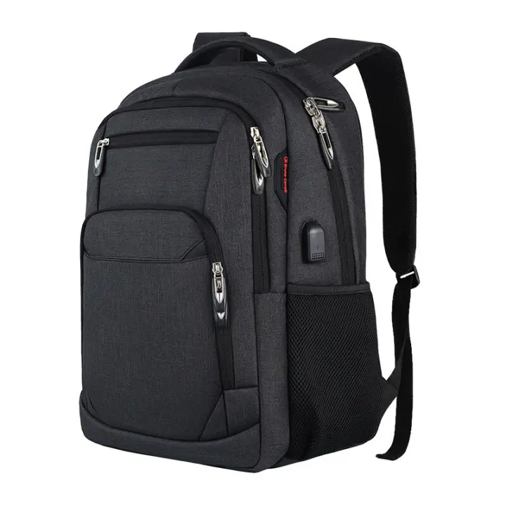 Mochipa Impermeable Antirobo para Hombre y Mujer, Morral para Portátil de hasta 15,6, Multiusos, with Puerto de Carga ZP - 1