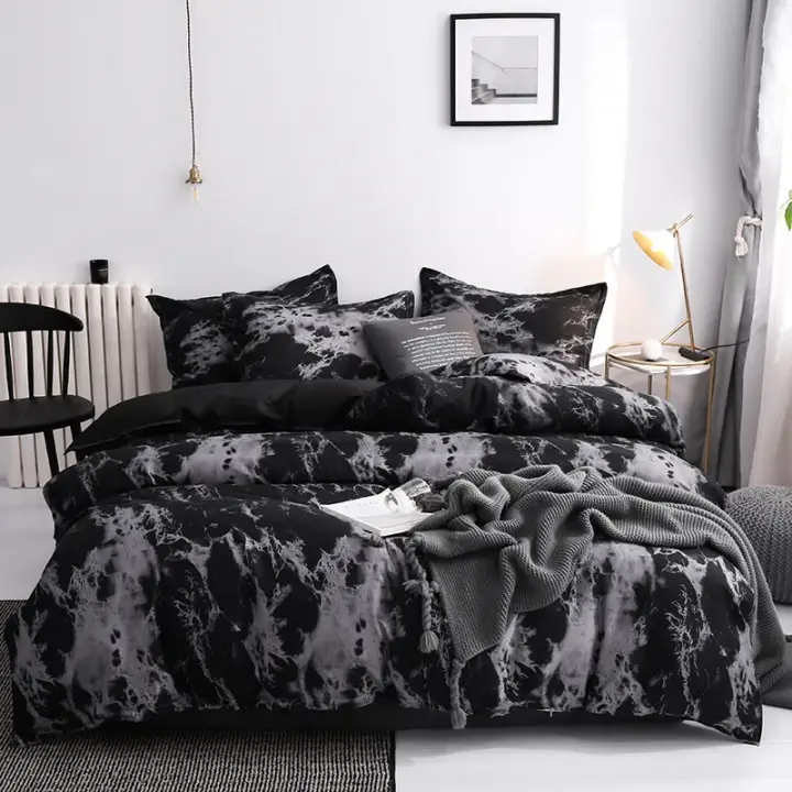 Juego de funda de edredón con funda de almohada, edredón doble, ropa de cama, Queen, King, pareja o cama individual, 3 piezas - 1