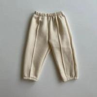Otoño niños niños niñas Casual pantalones de lana cálidos pantalones para niños - details 5