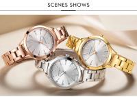 Reloj de mujer – Reloj de pulsera de cuarzo resistente al agua de acero inoxidable con detalles de cristal Reloj elegante minimalista para damas - details 14