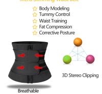 ROBASUK-Entrenador de cintura, corsés recortadores, moldeador de cuerpo para pérdida de peso, cinturón adelgazante ajustable, Control de barriga, moldeador de cuerpo para sudor, cintura delgada - details 6