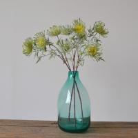 Flor de cojín Artificial de 63cm, tacto Real, garra de cangrejo de 3 cabezas, flor de crisantemo hecha a mano, flores falsas realistas para sala de estar - details 17