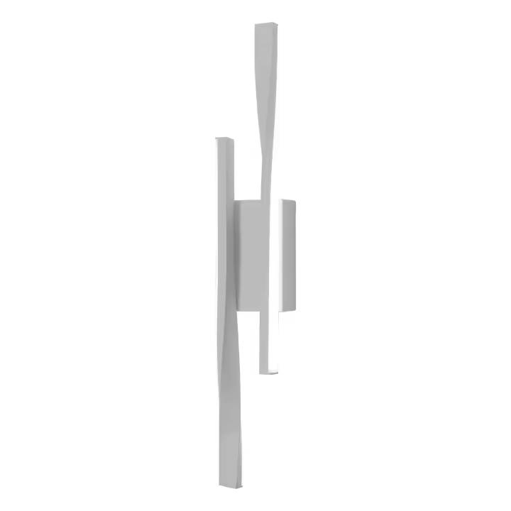 Lámpara LED de pared de diseño moderno GOECO, color blanco, 42x6x5,5 cm, luz blanca 16W, perfecta para decoración contemporánea - 1