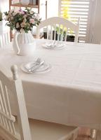 Utilice lino de algodón grueso navideño, liso con dobladillo blanco ENCE, mesas de centro lavables, manteles para bodas y cenas. - details 8