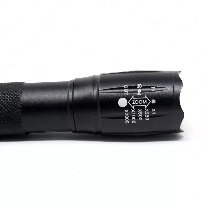 Paquete de 3 linternas LED tácticas de alta potencia con zoom de 5 modos AAA - 1