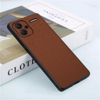 Funda de teléfono para Xiaomi Redmi Note 13 Pro + Plus 5G, protector anticaída de cuero Litchi a prueba de golpes - details 1