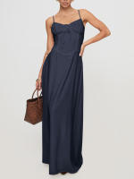 Vestido de noche elegante de manga corta de color sólido Ropa de mujer - details 9