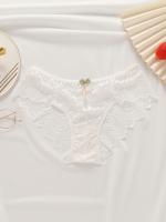 Shorts cómodos y transpirables de encaje floral, braguitas ajustadas elásticas - details 4